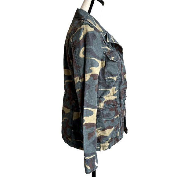 MADEWELL Women’s Camo Military Utility Jacket Green Khaki Size XS Cotton - Picture 9 of 9